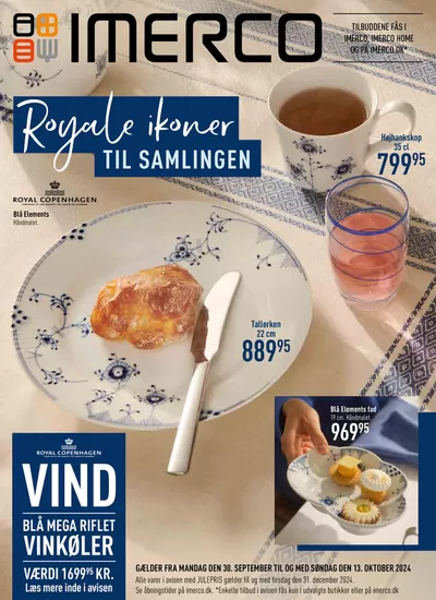 Tilbud fra Hjem og møbler i Aabenraa | Uge 40 Royal Copenhagen hos Imerco | 30.9.2024 - 31.12.2024