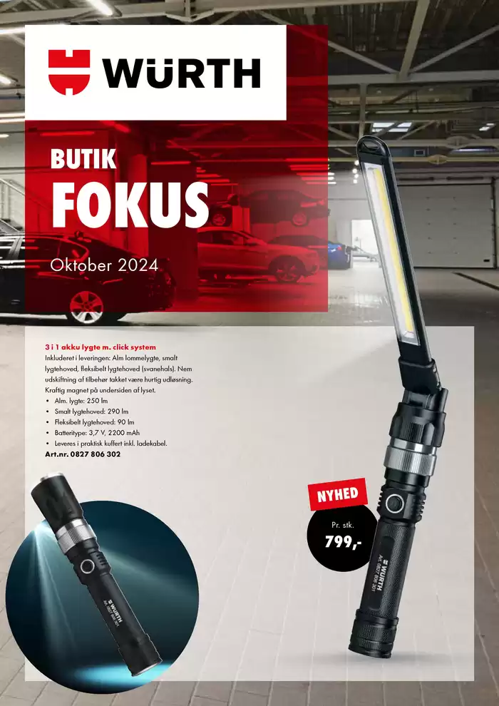 Würth katalog i Kolding | Butik Fokus  | 1.10.2024 - 31.10.2024