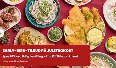 Tilbud fra Restauranter i Birkerød | Spar 20% hos Kokken & Jomfruen | 10.10.2024 - 22.12.2024