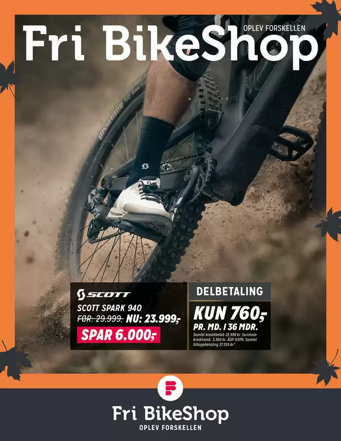 Fri BikeShop katalog i Brædstrup | Fri BikeShop Tilbudsavis | 15.10.2024 - 29.10.2024