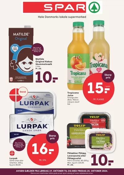 Tilbud fra Dagligvarer i Arden | Toptilbud og rabatter hos SPAR | 17.10.2024 - 31.10.2024