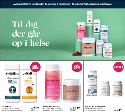 Tilbud fra Kosmetik og sundhed i Birkerød | Helse tillæg hos Matas | 17.10.2024 - 30.10.2024