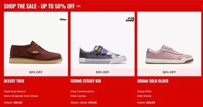 Tilbud fra Mode i Birkerød | Up to 50% Off hos Clarks | 17.10.2024 - 30.10.2024