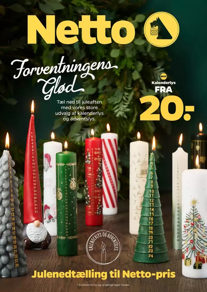 Netto katalog i Kruså | Kalenderlys uge 43-47 | 18.10.2024 - 24.10.2024