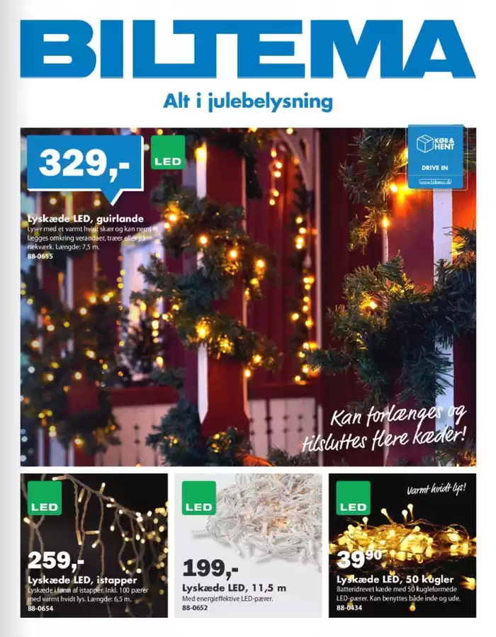 Biltema katalog i Aalborg | Alt i julebelysning | 25.10.2024 - 31.12.2024