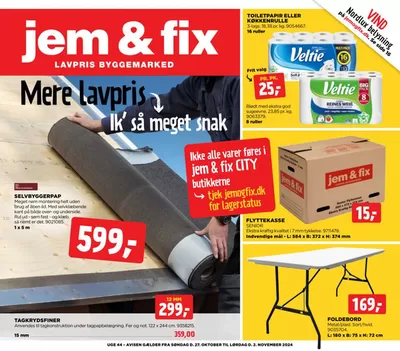 Tilbud fra Byggemarkeder i Aabenraa | jem & fix Tilbudsavis hos jem & fix | 26.10.2024 - 2.11.2024