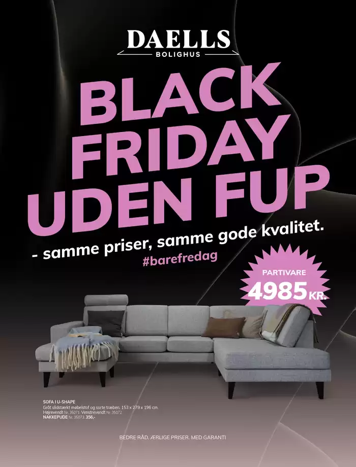 Daells Bolighus katalog i Vordingborg | Daells Bolighus Black Friday uden fup | 8.11.2024 - 22.11.2024