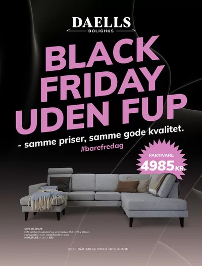 Daells Bolighus katalog i København | Daells Bolighus Black Friday uden fup | 8.11.2024 - 22.11.2024