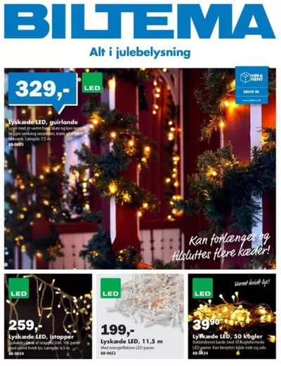 Tilbud fra Byggemarkeder i Odense | Alt til julebelysning hos Biltema | 11.11.2024 - 25.11.2024