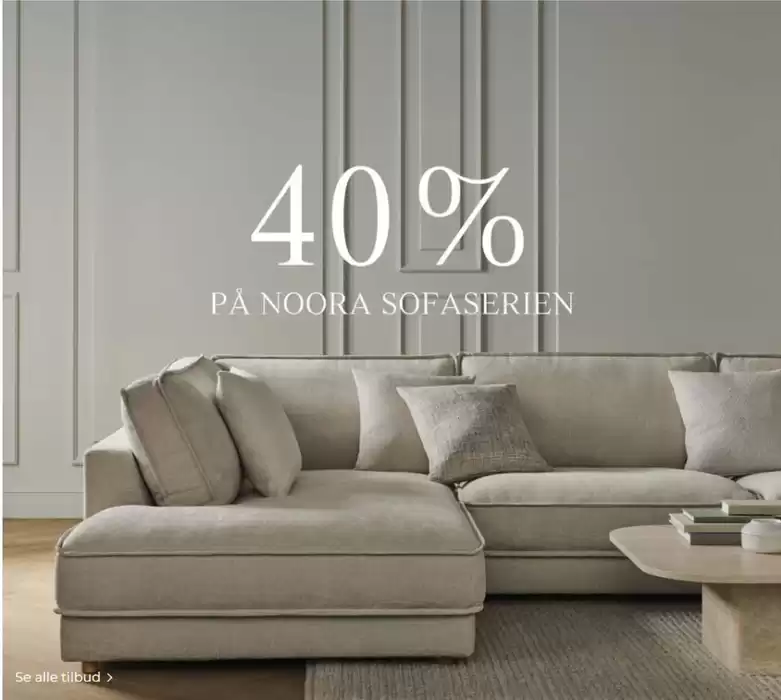 Bolia katalog i Århus | 40% pa noora sofaserien  | 12.11.2024 - 25.11.2024