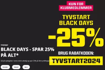 Tilbud fra Sport i Vejle | -25% hos Sport 24 Outlet | 19.11.2024 - 21.11.2024