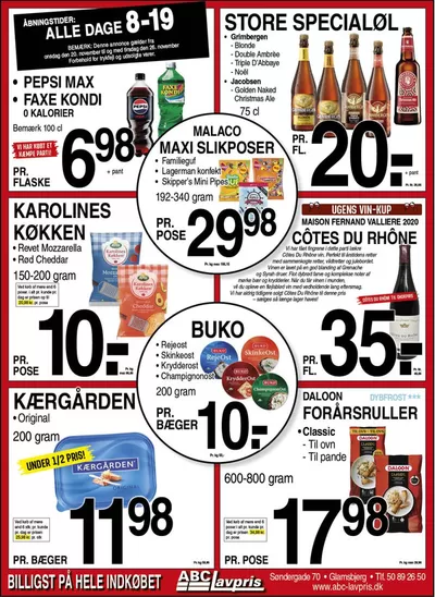 Tilbud fra Dagligvarer i Haarby | Spar nu med vores tilbud hos ABC Lavpris | 20.11.2024 - 4.12.2024