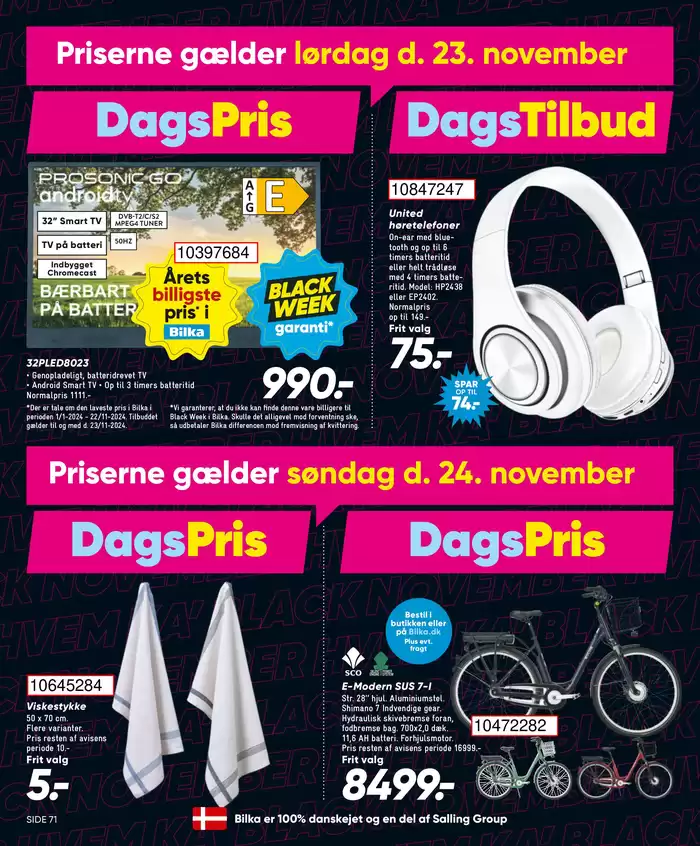 Bilka katalog | Eksklusive tilbud til vores kunder | 21.11.2024 - 5.12.2024