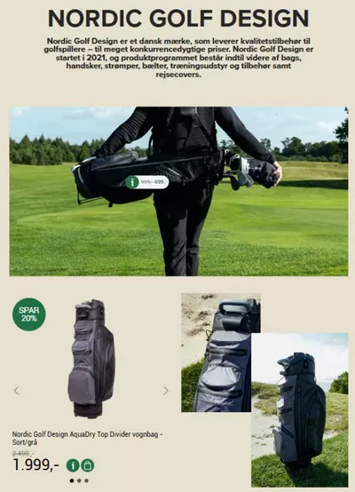 Tilbud fra Sport i Birkerød | Nordic Golf Design Katalog hos Golf Experten | 26.11.2024 - 31.12.2024