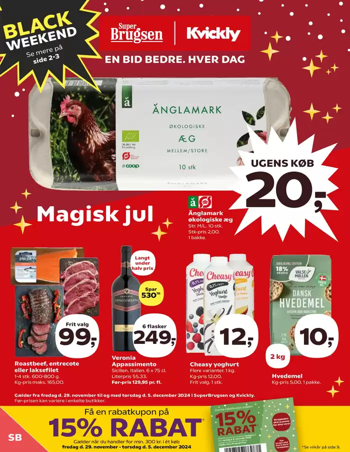 SuperBrugsen katalog i Rønde | Black Weekend | 29.11.2024 - 5.12.2024