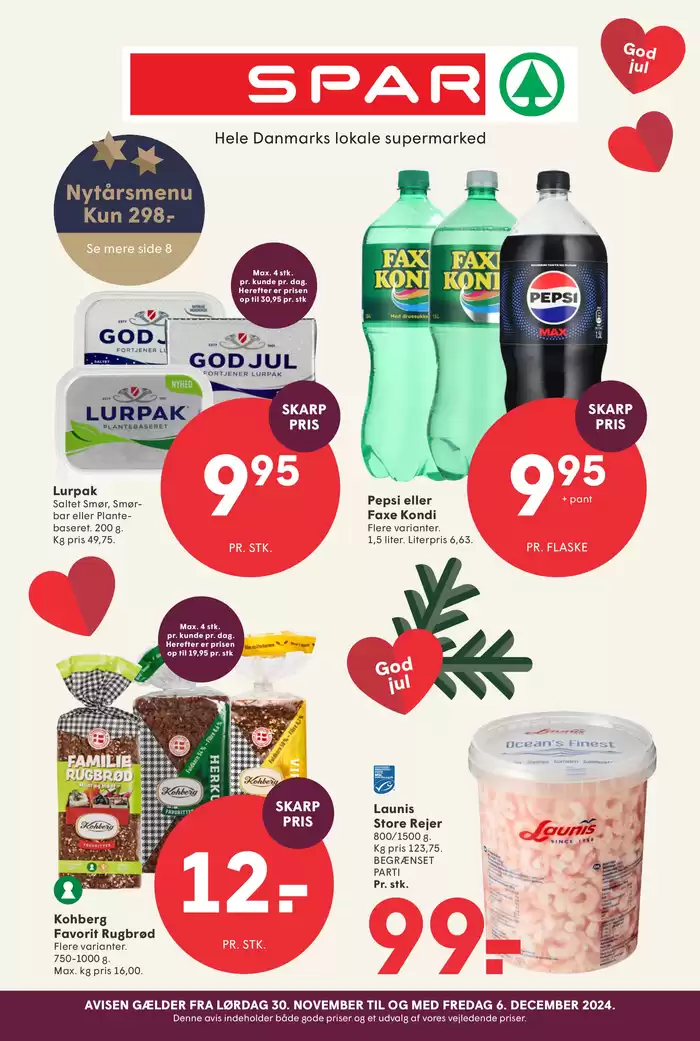 SPAR katalog i Kerteminde | Vores bedste kup | 28.11.2024 - 12.12.2024