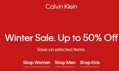 Tilbud fra Luksusmærker i Aalborg | Up to 50% Off hos Calvin Klein | 17.1.2025 - 31.1.2025