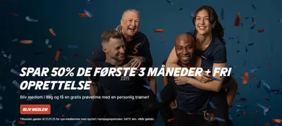 Tilbud fra Sport i Hørsholm | Spar 50% hos SATS | 20.1.2025 - 31.1.2025