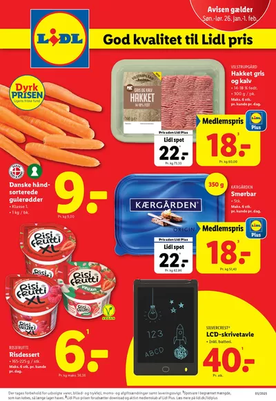 Tilbud fra Dagligvarer | Tilbud til kupjægere hos Lidl | 22.1.2025 - 1.2.2025