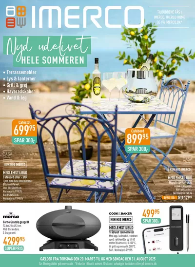 Tilbud fra Hjem og møbler i Frederiksberg | Uge 13 Outdoor hos Imerco | 20.3.2025 - 31.8.2025