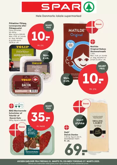 SPAR katalog i Frederiksværk | Aktuelle kup og tilbud | 21.3.2025 - 27.3.2025