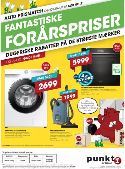 Tilbud fra Elektronik og hvidevarer i Odense | Punkt1 avisen - lav pris og høj service hos Punkt1 | 17.3.2025 - 6.4.2025