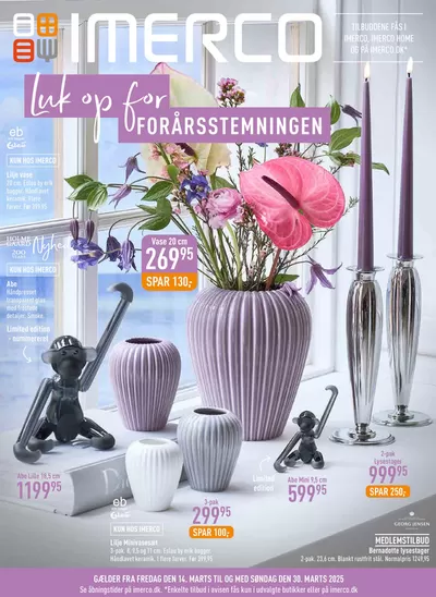 Tilbud fra Hjem og møbler i Fanø | Uge 12 Forår hos Imerco | 14.3.2025 - 30.3.2025