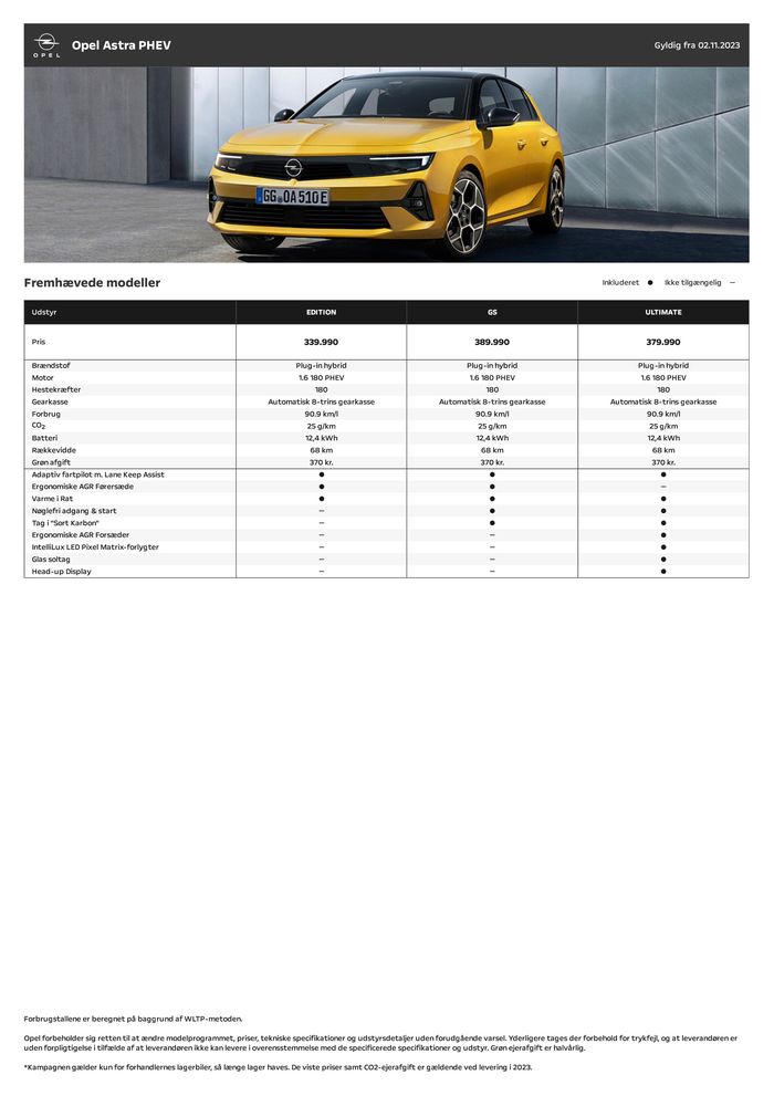 Opel katalog | Opel Astra plug-in hybrid | 3.11.2023 - 3.11.2024