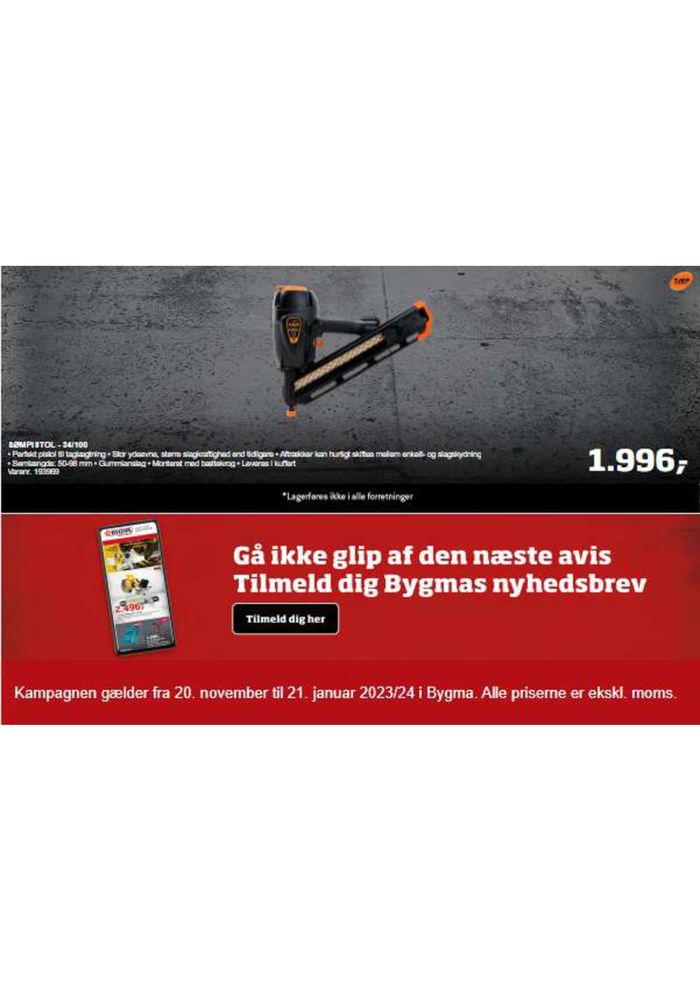 Bygma katalog i Odense | El-værktøjsavis | 20.11.2023 - 21.1.2024