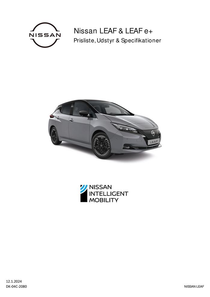 Nissan katalog | Nissan LEAF | 15.1.2024 - 12.1.2025