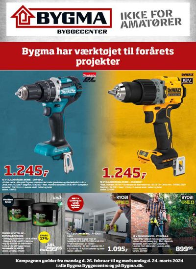 Tilbud fra Byggemarkeder i Aalborg | Bygma Tilbudsavis hos Bygma | 26.2.2024 - 24.3.2024