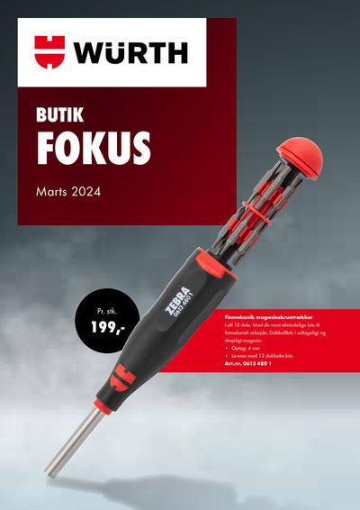 Würth katalog i Næstved | Butik Fokus  | 1.3.2024 - 31.3.2024