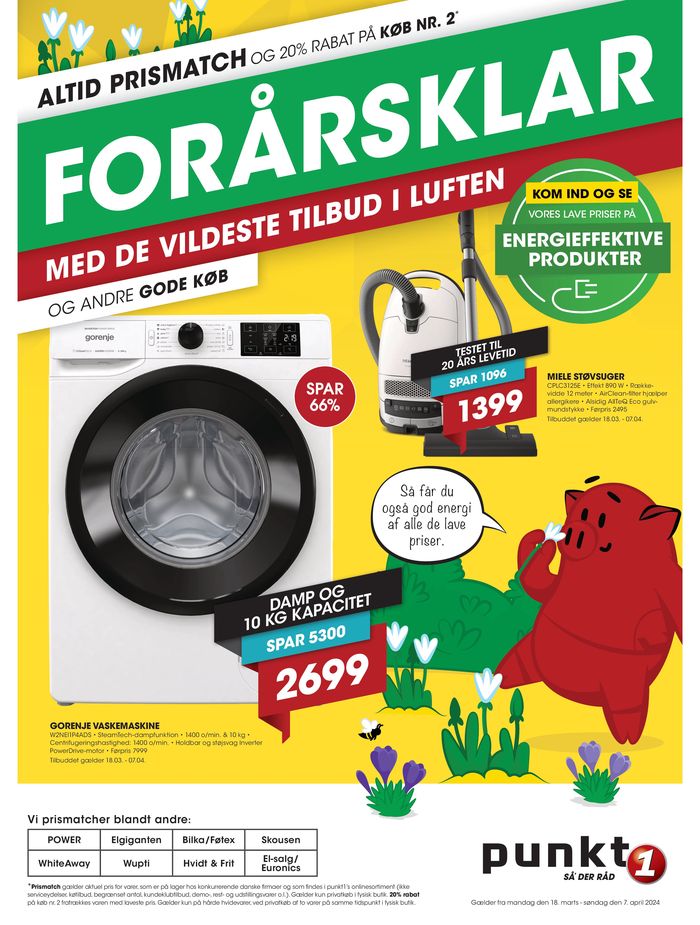 Punkt1 katalog i Nykøbing Sjælland | Punkt1 avisen - lav pris og høj service | 20.3.2024 - 3.4.2024