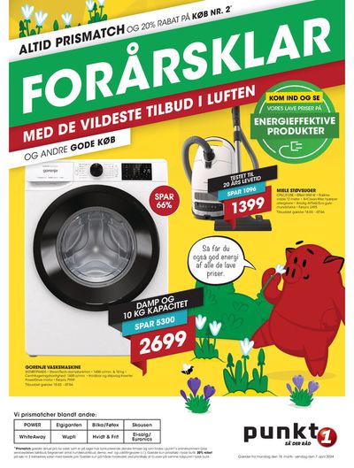 Tilbud fra Elektronik og hvidevarer i Århus | Punkt1 avisen - lav pris og høj service hos Punkt1 | 20.3.2024 - 3.4.2024