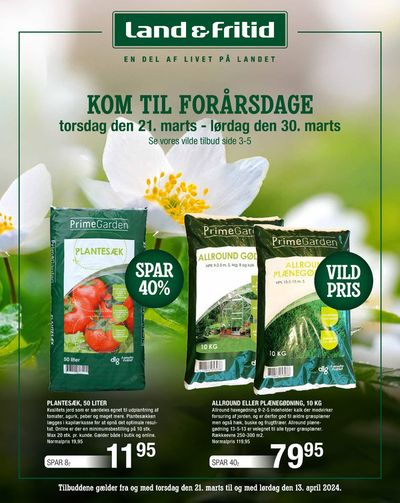 Tilbud fra Hjem og møbler i Gedved | Kom til forårsdage hos Land & Fritid | 21.3.2024 - 30.3.2024