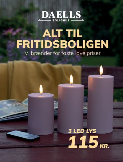 Tilbud fra Hjem og møbler i Lillerød | Daells Bolighus Alt til fritidsboligen hos Daells Bolighus | 26.3.2024 - 9.4.2024