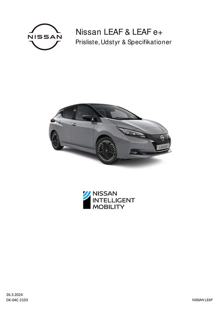 Nissan katalog i Taastrup | Nissan LEAF | 28.3.2024 - 28.3.2025