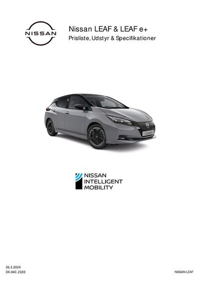 Nissan katalog | Nissan LEAF | 28.3.2024 - 28.3.2025