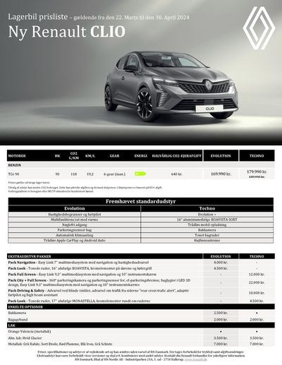 Tilbud fra Biler og motor i Horsens | Renault NY CLIO hos Renault | 6.4.2024 - 6.4.2025