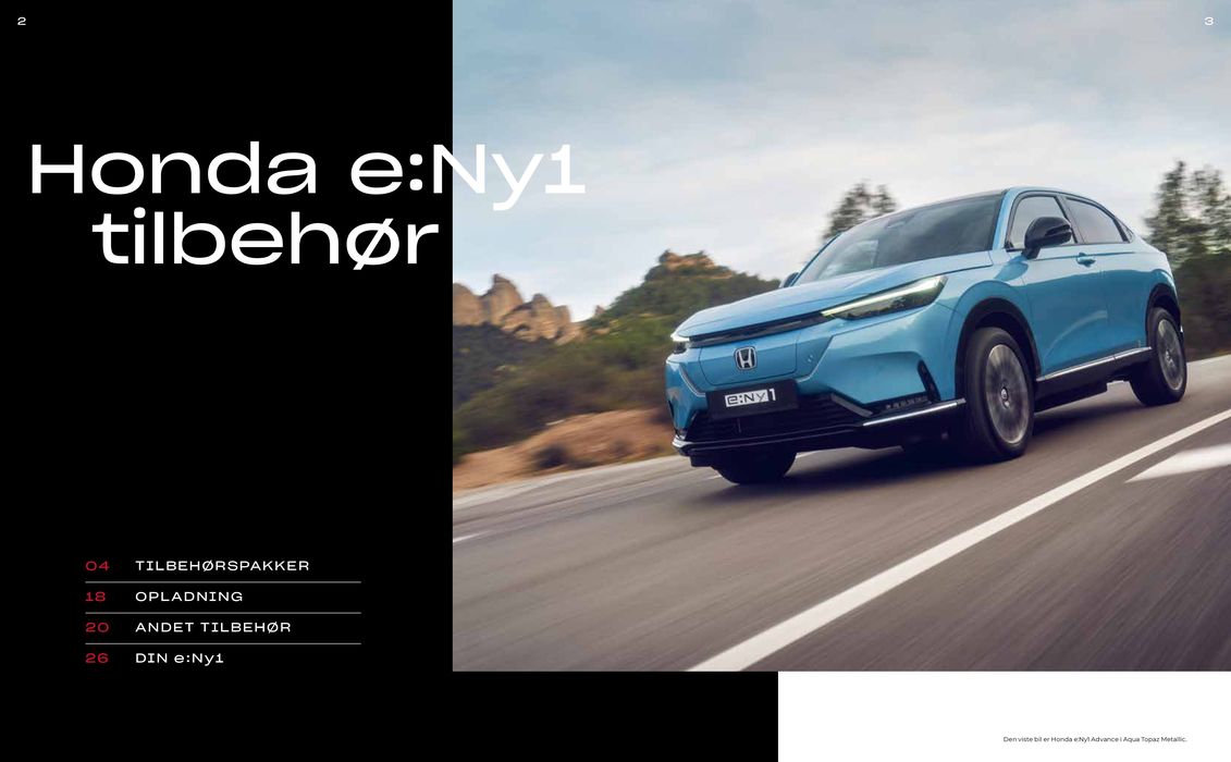 Honda katalog i København | Honda e:Ny1 tilbehørsbrochure | 9.4.2024 - 9.4.2025