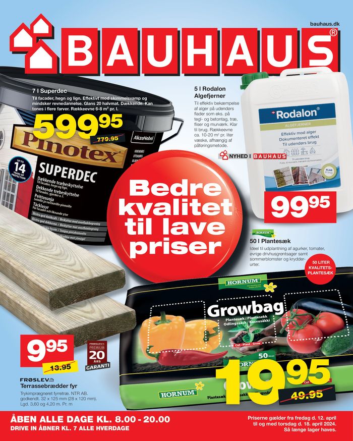 Bauhaus katalog i Århus | Bauhaus Tilbudsavis | 12.4.2024 - 26.4.2024