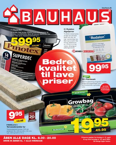 Bauhaus katalog i Hillerød | Bauhaus Tilbudsavis | 12.4.2024 - 26.4.2024