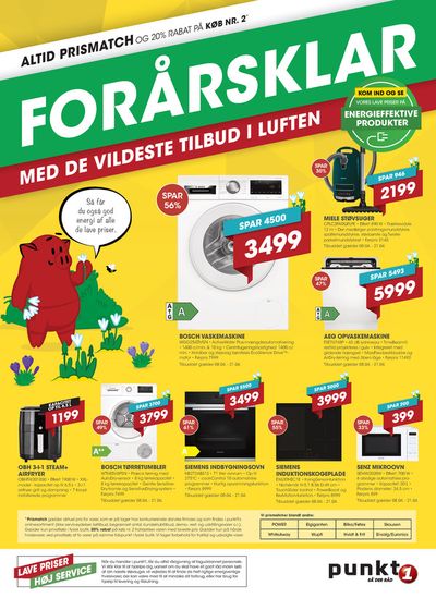 Tilbud fra Elektronik og hvidevarer i Hillerød | Punkt1 avisen - lav pris og høj service. hos Punkt1 | 15.4.2024 - 29.4.2024