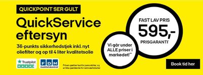 Tilbud fra Biler og motor i Frederiksberg | Quick Service hos Quickpot | 17.4.2024 - 24.4.2024