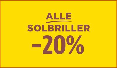 Tilbud fra Mode i Hørsholm | Alle solbriller -20% hos Thiele | 18.4.2024 - 30.4.2024