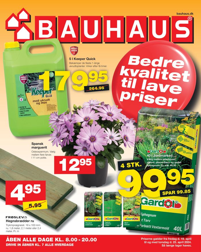 Bauhaus katalog i Næstved | Bauhaus tilbudsavis | 19.4.2024 - 3.5.2024