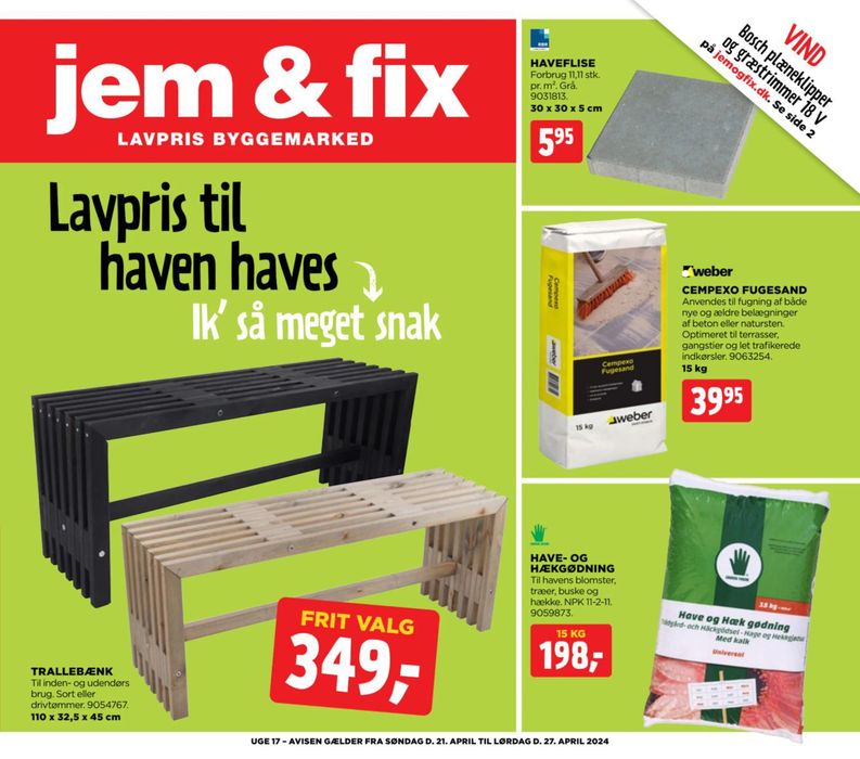jem & fix katalog i Nyborg | jem & fix Tilbudsavis | 20.4.2024 - 27.4.2024