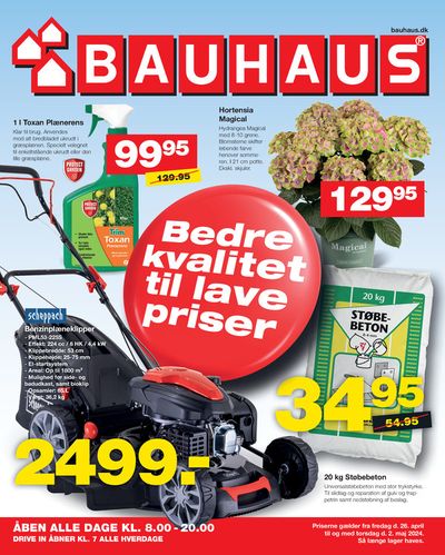 Tilbud fra Byggemarkeder i Hundige | Bauhaus Tilbudsavis! hos Bauhaus | 26.4.2024 - 10.5.2024