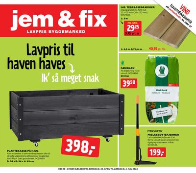 Tilbud fra Byggemarkeder i Vamdrup | jem & fix Tilbudsavis hos jem & fix | 27.4.2024 - 4.5.2024