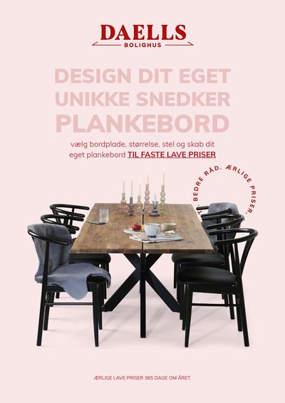 Tilbud fra Hjem og møbler i Tårup | Daells Bolighus Plankeborde hos Daells Bolighus | 2.5.2024 - 16.5.2024